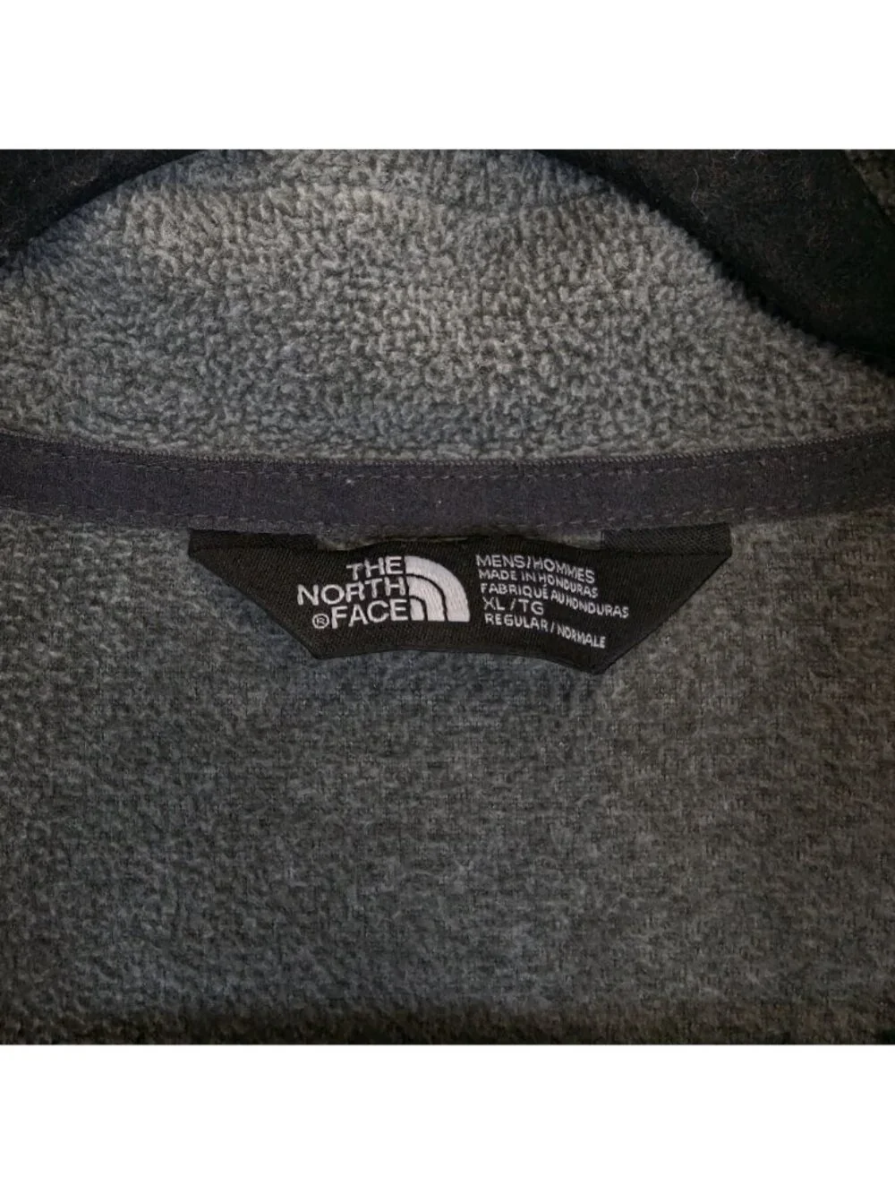 The North Face Mens XL Gray 1/4 Zip Fleece Pullover Shirt